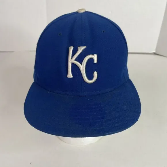 Kansas City Royals Hat Fitted 7 1/2, New Era, Blue, 59FIFTY, USA, MLB - Picture 1 of 9